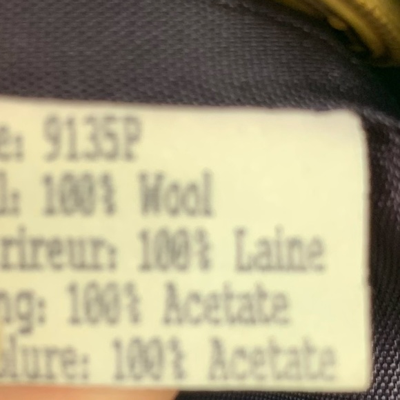 Vintage 80s 90s Talbots Blazer Double Breasted Gold Buttons Navy Blue 4P Wool - Picture 8 of 11